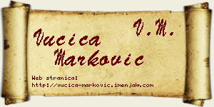 Vučica Marković vizit kartica